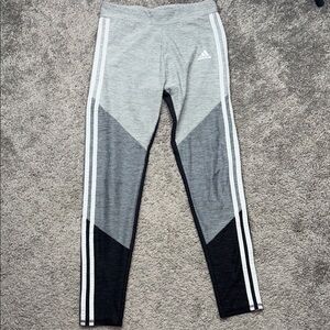 Adidas Kids Leggings in Gray‎ and Black size 14